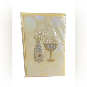 NEW Papyrus Everyday Card Sticky Patch Pearl Bottle Blank Card